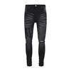 Dżinsy męskie dżinsy designer Mens Purple High Street Hole Star Patch Women Amirs Star Haftle Panele Spodnie rozciągają spodnie Slimfit