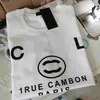 Wersja zaawansowana koszulka damska Francja modna odzież c litera graficzna para mody bawełniana okrągła szyja kanał 3xl 4xl krótkie topy TEES #5878R44