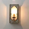 Wall Lamp American Rural Wood French Retro Vintage Living Room Dining Bedroom Corridor Lighting Fixture