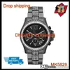 100% ORIGINALE GIAPPONE MOVIMENTO GOCCIA Splendido orologio Everest Gunmetal Diamond Glitz MK5828 MK5829 MK5875243a