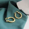 Hoop Huggie Asinlove 18K Gold Weave Twist Kolczyki Moda Prawdziwy 925 Srebro dla kobiet Prezenty dla kobiet Prezenty Unikalna biżuteria 230807