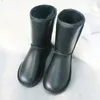 Stiefel Mode Wasserdichte Schnee Echtes Schaffell Leder Frauen Winter 100 Natürliche Pelz Warme Wolle Frauen Große Größe 230807