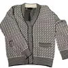 Fall Designer damestrui High-end luxe F-letter volledig bedrukt knoopvest Cardigan V-hals comfort en warmte