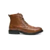 Botas masculinas outono inverno curtas retro make old americanas casuais Oaratrooper Locomotive Shoes tamanho 38-46