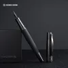 نافورة أقلام LT Hongdian 6013 Black Metal Pen Mens Business EFF NIB Dotating Cap Office Gift 230807