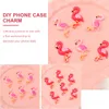 Bouteilles De Stockage 40 Pcs Résine Artisanat Modèle À La Main Cas De Téléphone Décor DIY Couverture Charmes Cadeau Accessoires Parure Ornement Décoration Créative