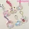 Diğer Ofis Okulu Malzemeleri Kawaii DIY Kendi Keychain Pandent Kpop Şeffaf Akrilik Disk Yıldız Kovalayan Koltuk Kırtasiyesi 230807