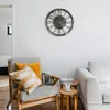 壁時計丸い時計12インチファッションサイレントホームリビングルームガーデンオフィスカフェ装飾