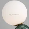 Nordic Bedside Marble Round Glass Table Lamp For Living Room Study Dining Table Light Luxury Hot Sale Bedroom Furniture HKD230808