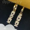 2023 Fashion Ear Stud for Women Luxury Charm Hoop Earrings Gold F Ear Studs Brand Designer Jewelry Bangle Necklace Lady Elegant Earring 11