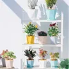 Planters Pots Buah Pot Bunga Resin Plastik Baru Geometris Nordic Sederhana Putih Menebal Berdaging Pot Bunga Tanaman Dalam Ruangan Pot Bunga