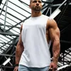 Regatas masculinas, roupas esportivas casuais para musculação, roupas masculinas para malhar na academia, fitness, sem mangas, costas em Y, colete muscular de secagem rápida