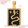 Pendant Necklaces Copper Micro Inlaid Zircon Drop Color Paint Palm Moon Star Diy Necklace Jewelry Delivery Pendants Dhgarden Dhm1R
