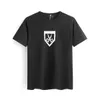 T-shirt décontracté de luxe pour hommes Designer de vêtements T-shirt à manches courtes 100% coton de haute qualité en gros tee noir et blanc Scissor Shield S-4XL