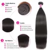 Lace UNICE HAIR Peruvian Straight Hair Bundles Natural Color 100 Human 8 30" Weave 1 3 4 230807