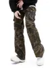 Jeans pour hommes Hip-Hop Heavy Camouflage Vêtements de travail Hommes et femmes Retro Side Pocket Loose Casual Tactical Cargo Pants