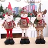 Kerstversiering Kerstman Pop Sneeuw Man Elanden Ornamenten Gift Speelgoed Kerstboom Decoraties Voor Nieuwjaar Navidad L230620