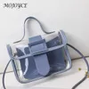 Sacs de soirée Jelly Petit sac à bandoulière Mode PVC Transparent Shopping Femme Bourse Personnalité Grande Boucle Dames Bandoulière Messenger 230807