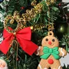 6/12 Pcs Gingerbread Man Ornements Décorations De Noël Arbre Suspendu Pendentifs De Noël Mignon Drôle Enfant Cadeau 2024 Navidad Décor L230620