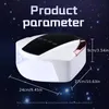 96W Portable laddningsbar UV LED-gel nagellampa, trådlös nagelorkare för gelpolska med autosensor Professionella nagelkonstverktyg (White-Black)