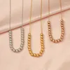 Anhänger Halsketten Kabelkette Perlen Anhänger Hochglanzpolierter Edelstahl Für Damen Herren Punk Hip Hop Modeschmuck