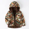 Hoodies Sweatshirts sale Children Polar Fleece Cardigan Sweatshirt Kids DinosaurS Jackets Baby Boys Coral Velvet 230807