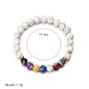 Strand Bracelet en pierre naturelle colorée Aimant Chakra Reiki Bijoux Oeil de tigre Femme Homme