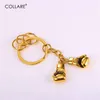 КЛАЙКИНСКИЕ ЧАСЫ Gloves Fitness Key Chain Gold/Black Color из нержавеющей стали оптом для женщин Men Ring