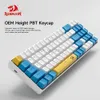 Clavier mécanique de jeu Redragon k688 bleu rétroéclairé 78 touches avec commutateurs anti-poussière ergonomique remplaçable à chaud pour jeu PC HKD230808