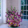 Decorative Flowers Artificial Orchid Bouquet Simulation Silk Palstic For Crafting Phalaenopsis Wedding Party Table Festival Decor