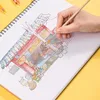 Målning Pennor Deli Watercolor Pencil 12 24 36 Color Drawing Pen Art Set Children Barn Sketching Water Kit 230807