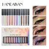 Eye Shadow Handaiyan 12 Colors Liquid Eyeshadow Set Makeup Kit Full Professional Pearl Glitter Metallic Eye Shadow Make Up Pigment Cosmetic 230807