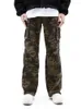 Jeans pour hommes Hip-Hop Heavy Camouflage Vêtements de travail Hommes et femmes Retro Side Pocket Loose Casual Tactical Cargo Pants