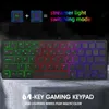 60 ٪ لوحة مفاتيح ألعاب سلكية RGB Backlit Ultra-Compact Mini Keyboard Small Keybact Compact Compact للكمبيوتر/Mac Gamer Typist Travel HKD230808