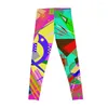 Active Pants Square #17 Leggings Sporty Woman Push Up Yoga Wear Gym Clothing