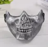 Schutzmaske für halbe Gesichtsmaske für Halloween Skull CS Combat Gear Halbgesicht Schutz Terrormaske Schädelkrieger