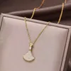 Klassieke 18k gouden luxe ketting, designer officiële reproducties kettingen, diamanten ketting voor vrouwen cadeau