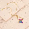 Charm Bracelets Fashion Colorful Zircon Butterfly Chain Bracelet For Women Girls Sweet Crystal Adjustable Jewelry Friendship Party Wedding