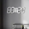 Wall Clocks 3D LED Digital Clock Deco Simple Nordic Electronic Desk Table Decoration Living Room Alarm With Remote Control