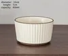 Ciotole Ciotola di riso a strisce in rilievo Ceramica Famiglia Semplicità Contenitore Soild Semplice Creativo Stile ecologico Pratico