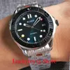 Wristwatches Brand 41mm NH35A Movement Automatic Men Wristwatch Steel Bracelet Glass Back YM Brushed Metal Insert Luminous Index