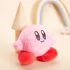 Plush Keychains Kirby Keychain Kawaii 12cm Cartoon Pink Star Keyring Soft Fyllda plyschleksaker Söta gåvor Plushies för flickor Friends Childrens 230807