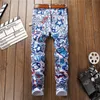 3D Трехмерные растягивающие цифровые печатные джинсы Мужские колготки дизайнерские джинсы мужские джинсовые брюки модные брюки Top Sell Sell Sell