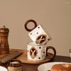 Ensembles de vaisselle Design ensemble de dîner en céramique pour 2 personnes bol en porcelaine cuillère baguettes tasse grand sous émaillé bon cadeau