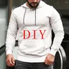 Herrtröjor män streetwear hoodie diy skräddarsydd pullover kvinnor avslappnade toppar y2k överdimensionerad tröja