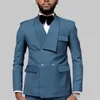 Erkekler Katı Suit Blazer Erkekler için 2 Parçalı Ceket Pantolon Düğün İtalyan Partisi İnce Fit Ziyafet Tasarımcısı Homme