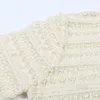 Женские свитеры Crochet Hollow Out Рубашка Женщины вязаные вершины 2023 Осенний пуловер круглый круглый рукав с длинным рукавом.