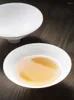 カップソーサー卵殻磁器茶カップシンプルな手作りマスター大きなレインハット型ボウル日本語