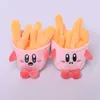 Plush Keychains Kirby Keychain Kawaii 12cm Cartoon Pink Star Keyring Soft Fyllda plyschleksaker Söta gåvor Plushies för flickor Friends Childrens 230807