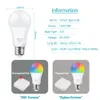 حديقة منزلية أخرى 18W 15W TUYA WIFI SMART LIGHT BULB RGB E27 ZIGBEE LED LAMP 110V Alexa for Google 230807